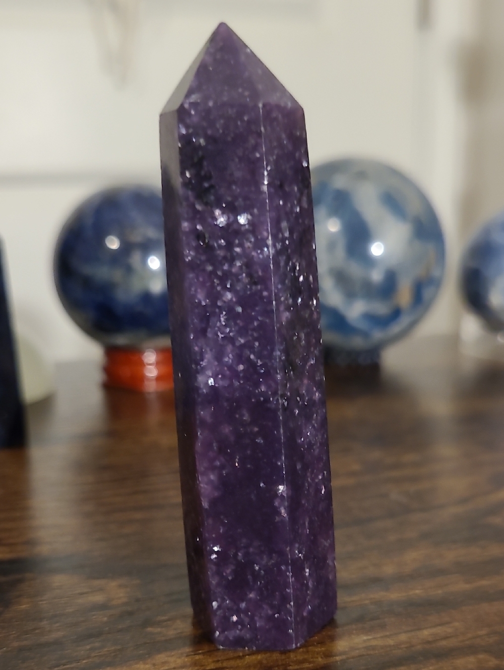 Gem Lepidolite Tower